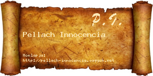 Pellach Innocencia névjegykártya